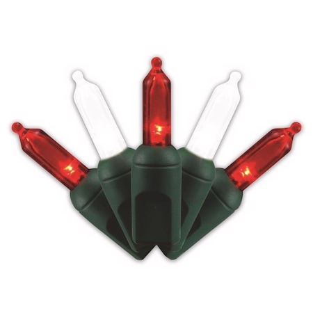 Celebrations Celebrations Platinum LED T5 Red/White 50 ct String Christmas Lights 25 ft. T550CCSA